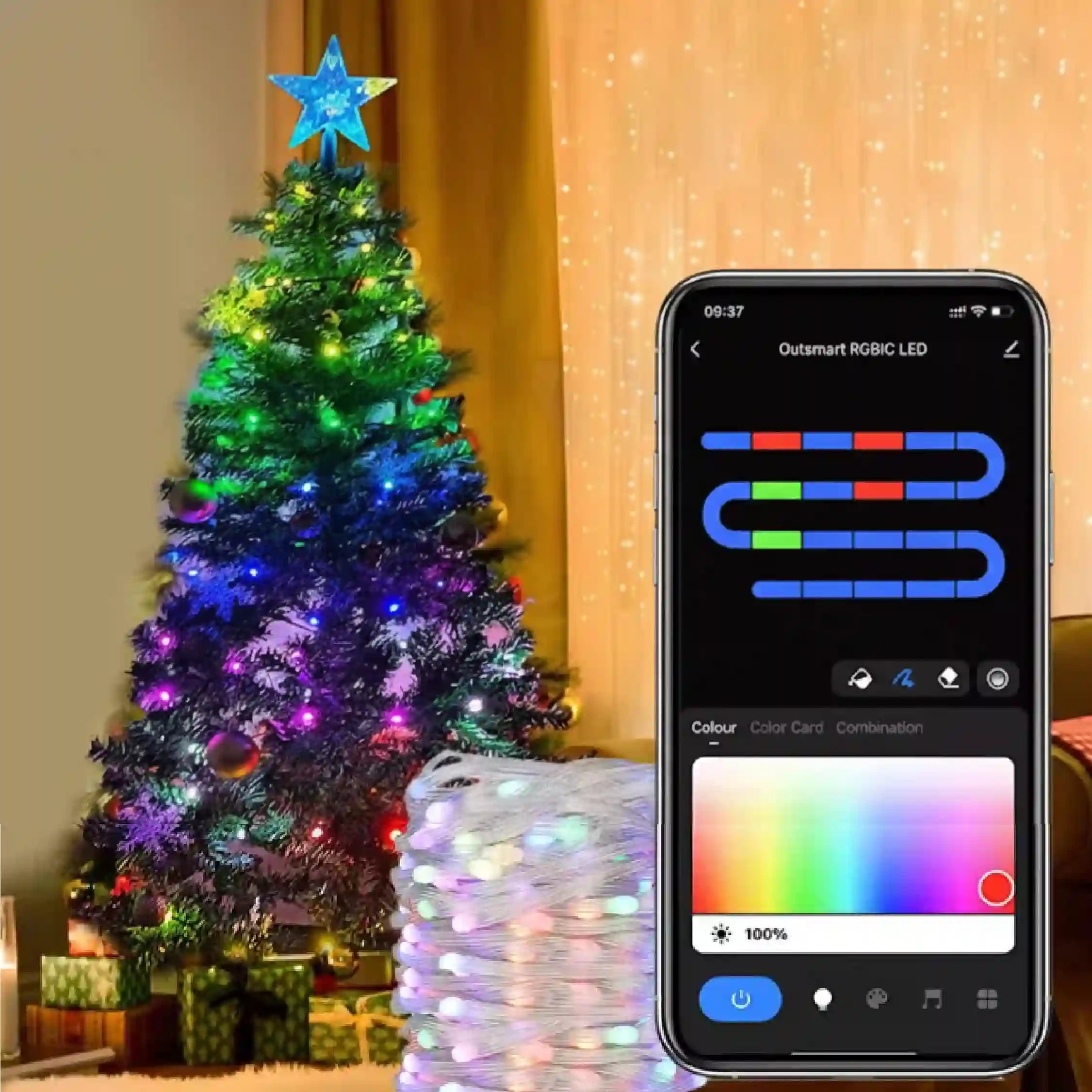 Súper Tren Navideño Flotante + Luces Smart para Árbol ® | Versión Original