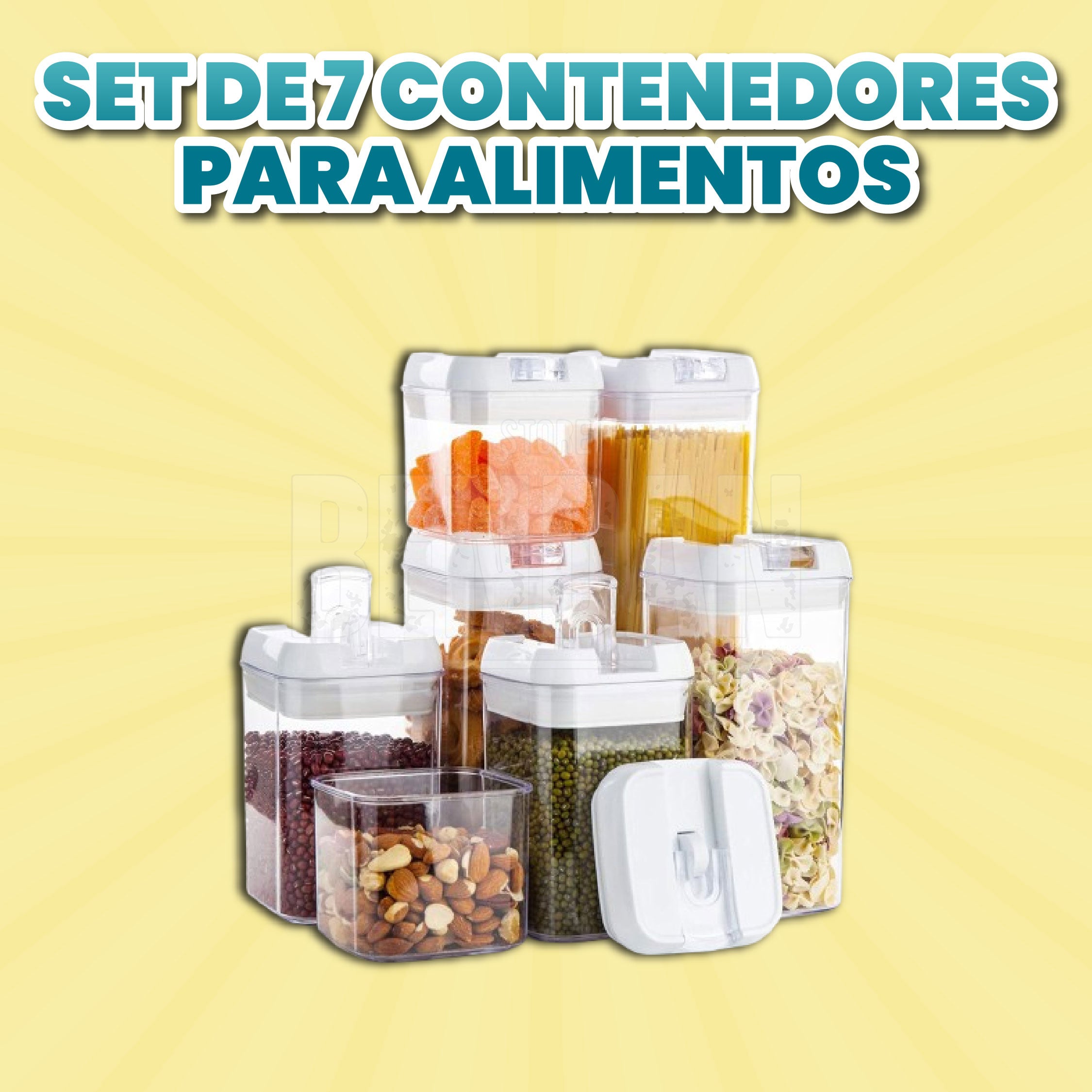 Set de 7 Contenedores Para Alimentos ® + Regalos | Versión Original