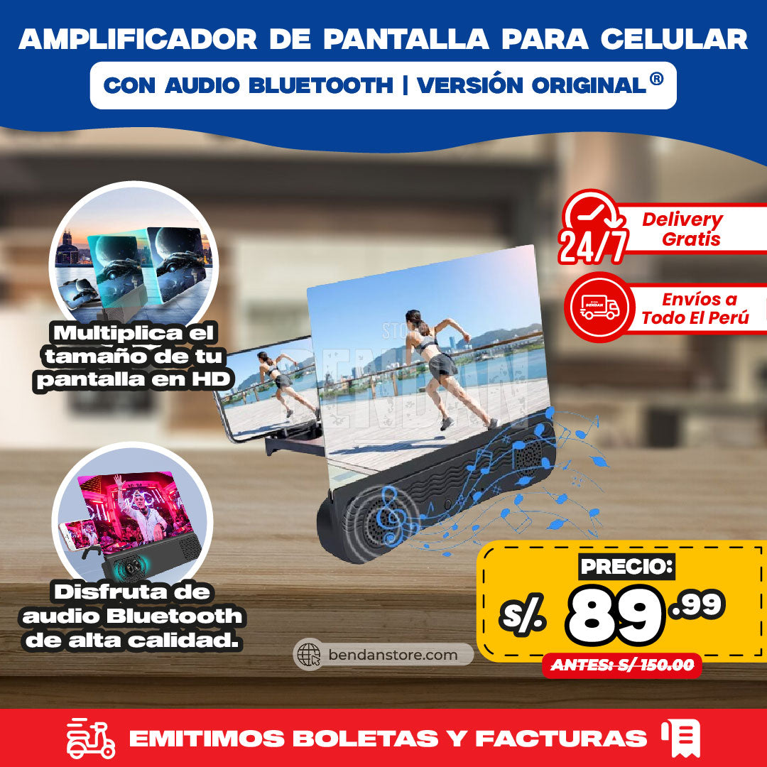 Amplificador de Pantalla + Parlante Bluetooth | Versión Premium