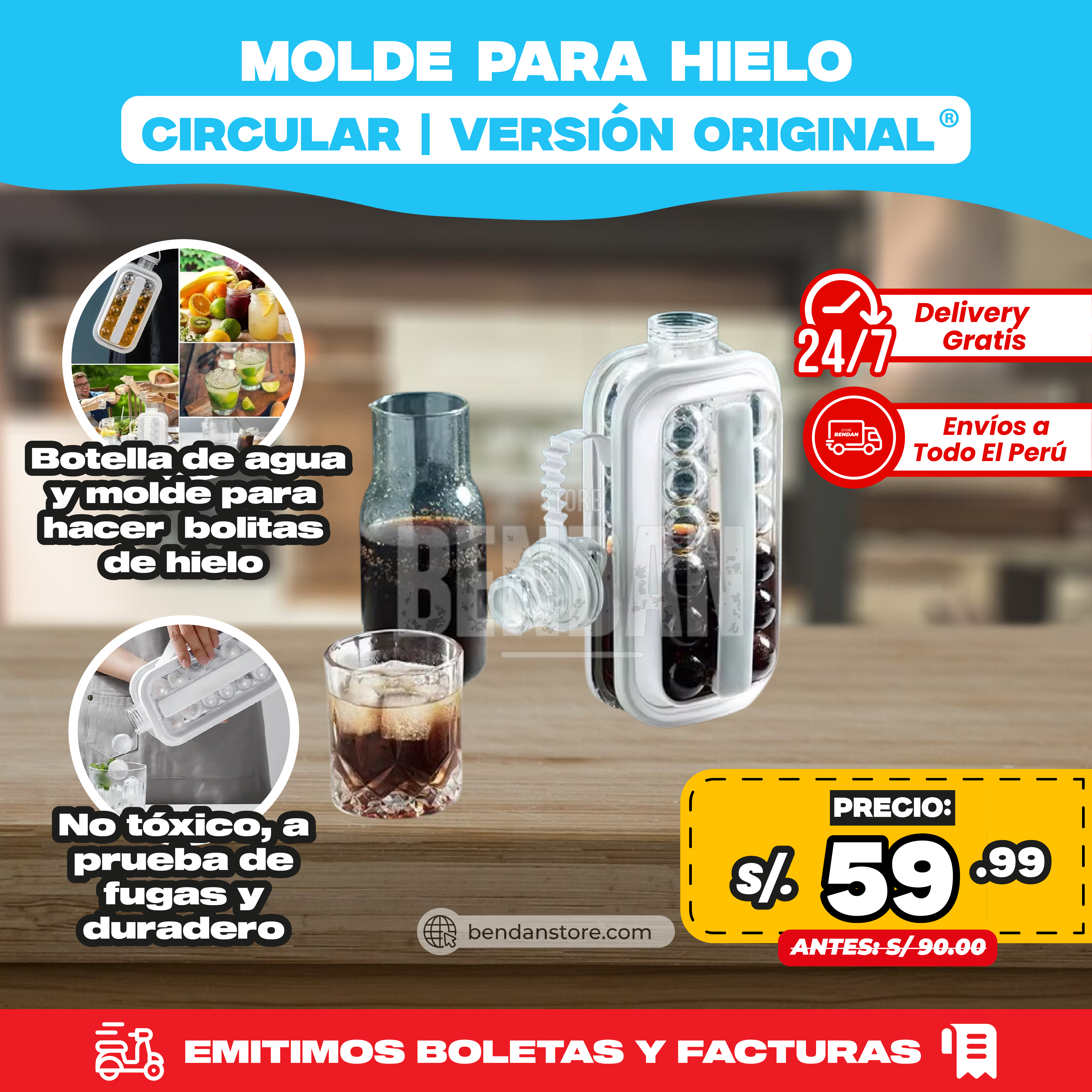 Molde para Hielo Circular | Versión Original ®