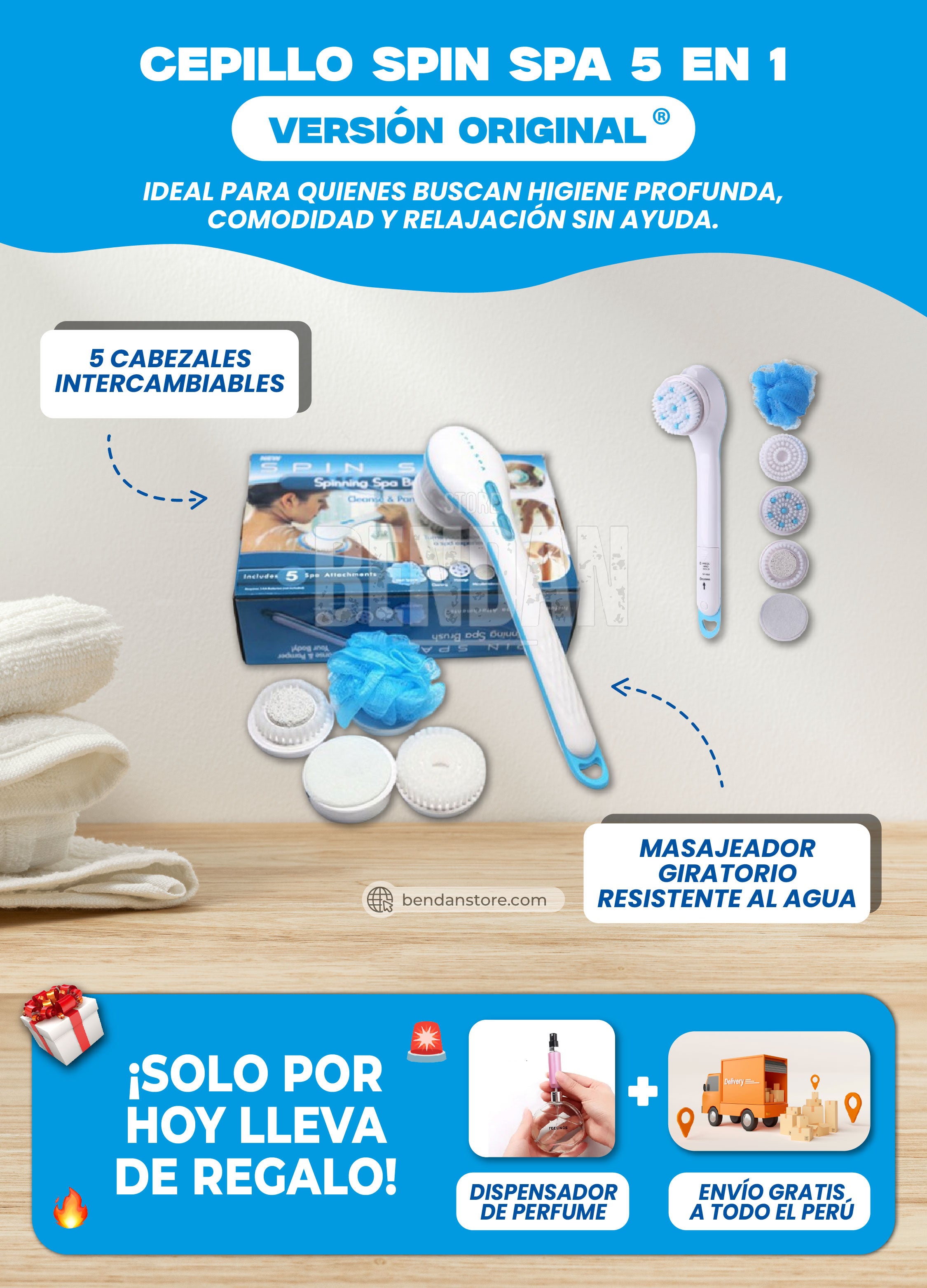Cepillo Spin Spa 5 en 1 ® | Versión Original
