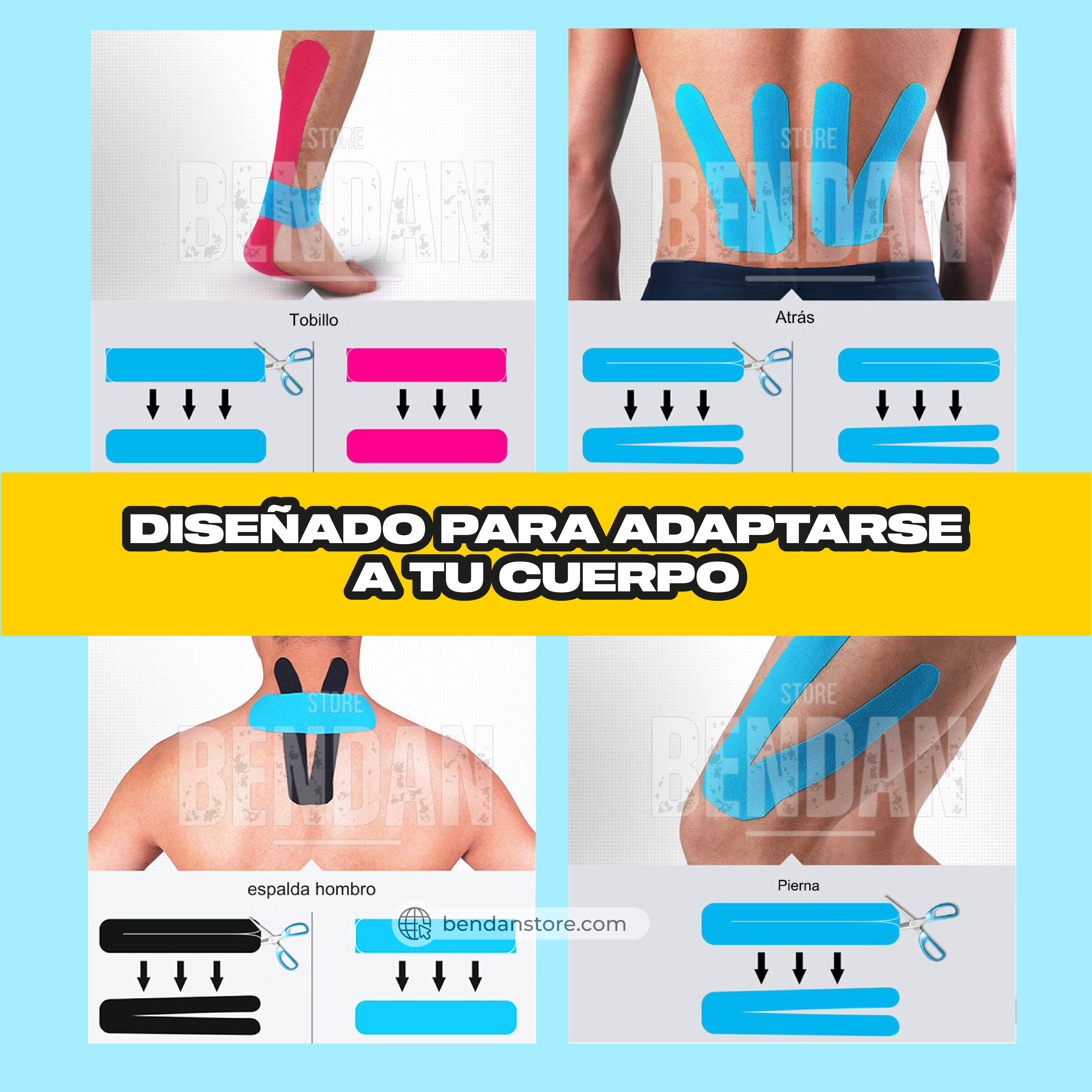 Pack Deportivo Balanza Bluetooth + Cinta Kinesiológica ®