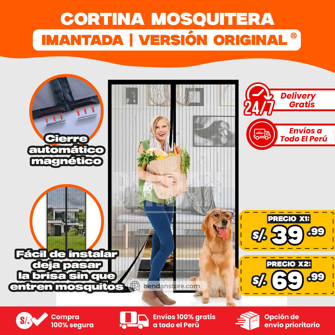 Cortina Imantada Contra Mosquitos | Versión Original ®