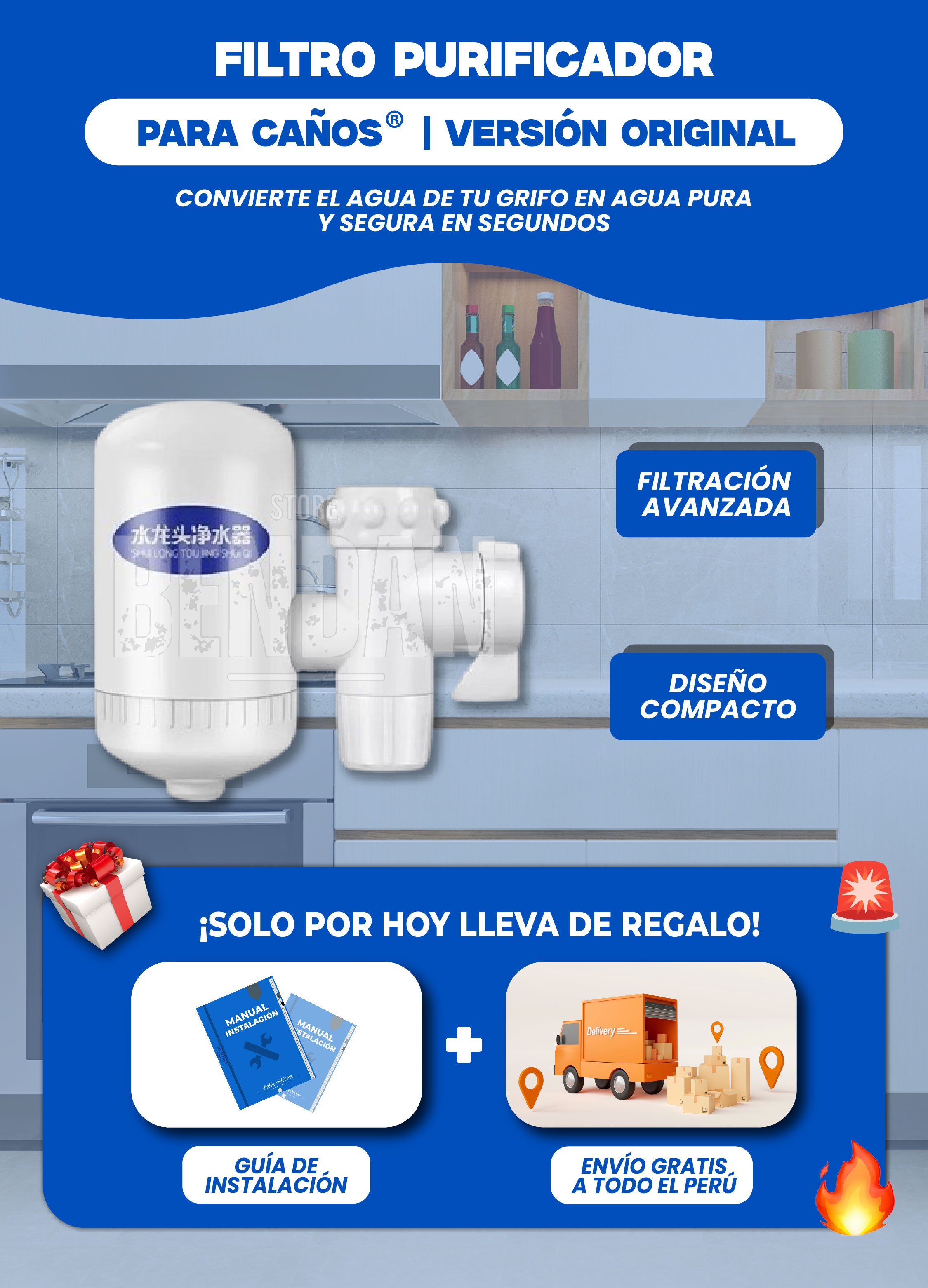 Filtro de Agua | Versión Premium + Envío Gratis ¡Solo por hoy!