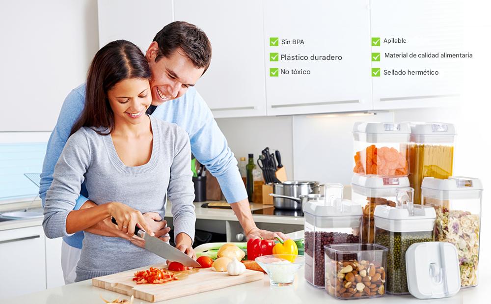 Set de 7 Contenedores Para Alimentos ® + Regalos | Versión Original