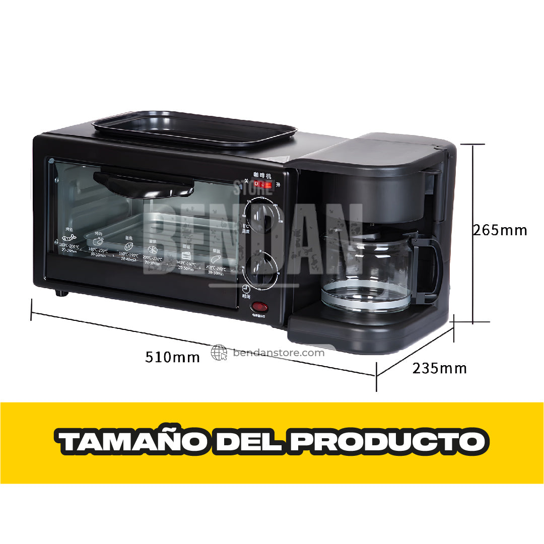 Horno Multifuncional 3 en 1 | Versión Premium ®