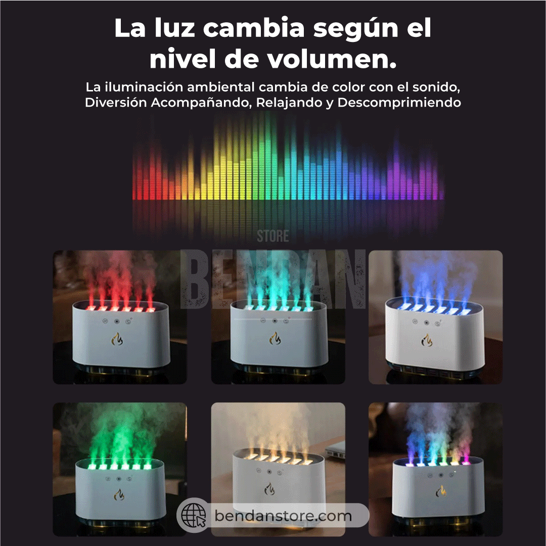 Humidificador Rgb Con Sensor Musical