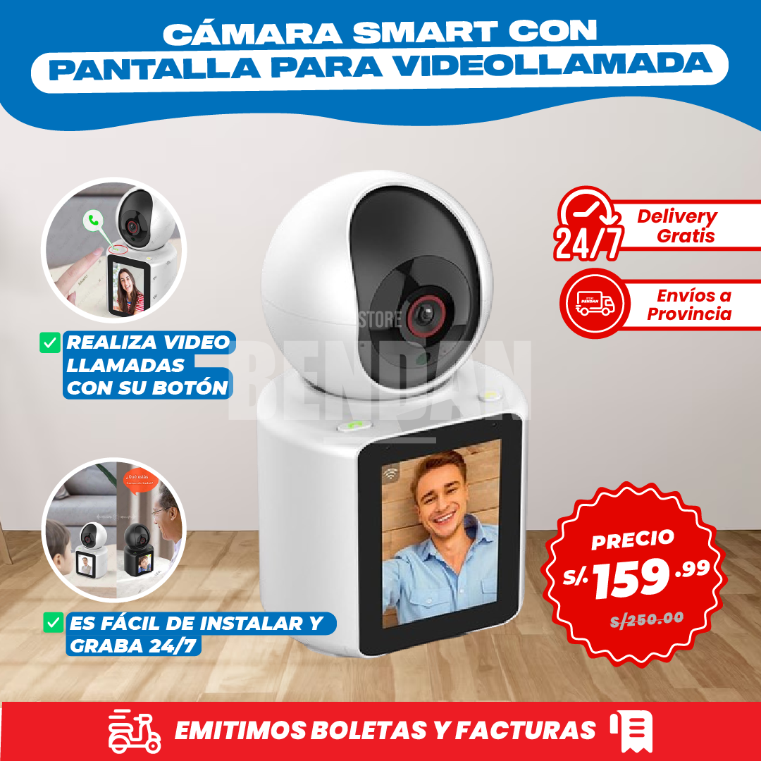 Cámara con Pantalla para Videollamada