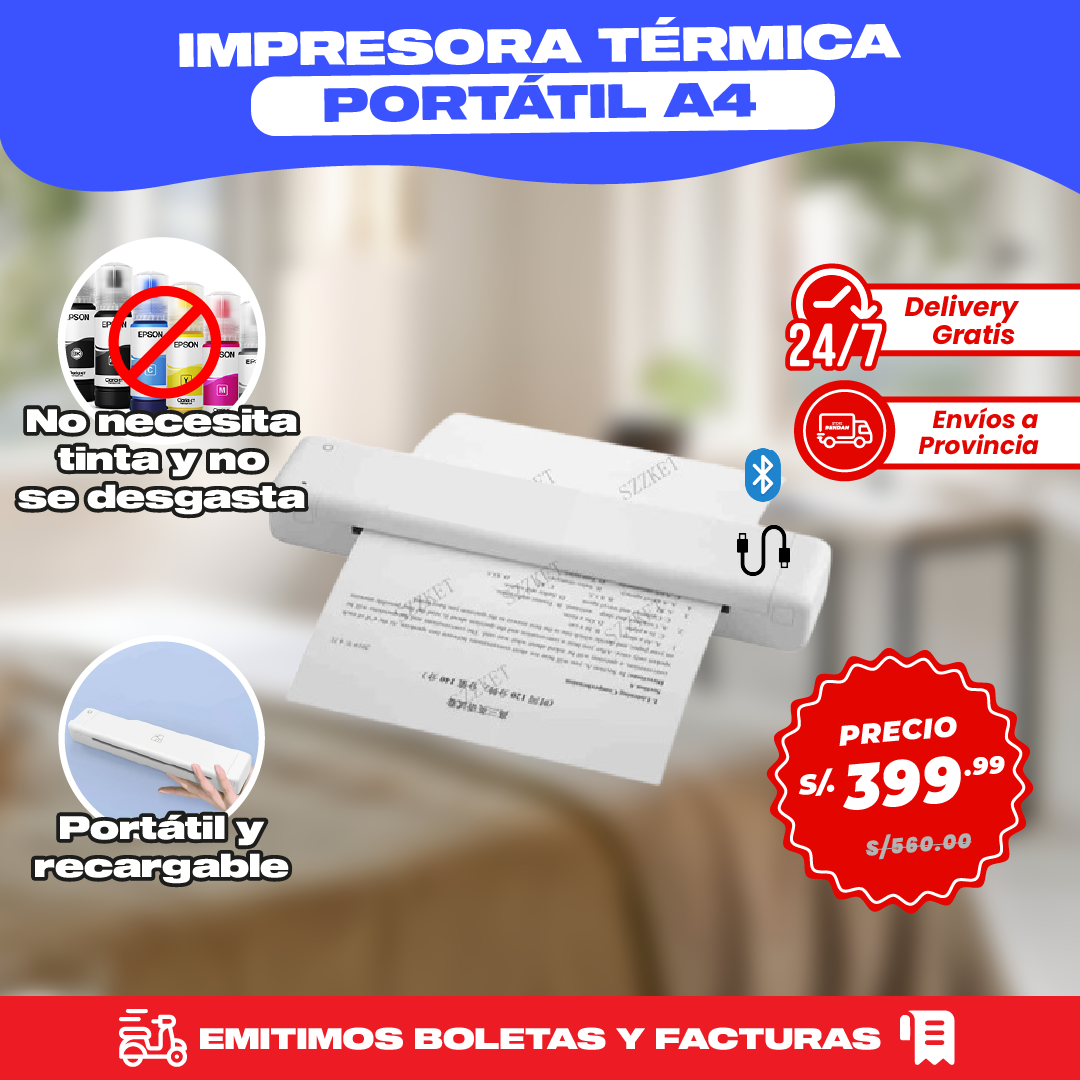 Impresora Térmica Portátil A4