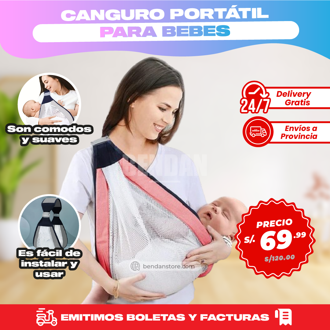 Canguro Portátil Para Bebes