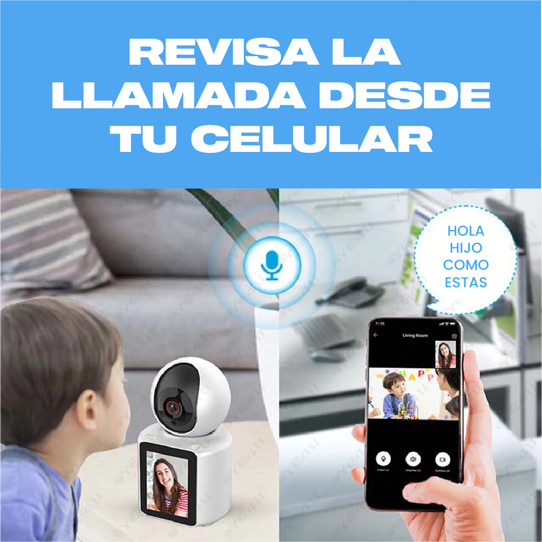 Cámara con Pantalla para Videollamada