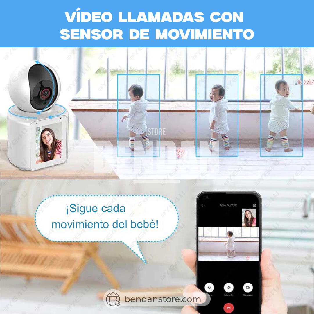 Cámara con Pantalla para Videollamada