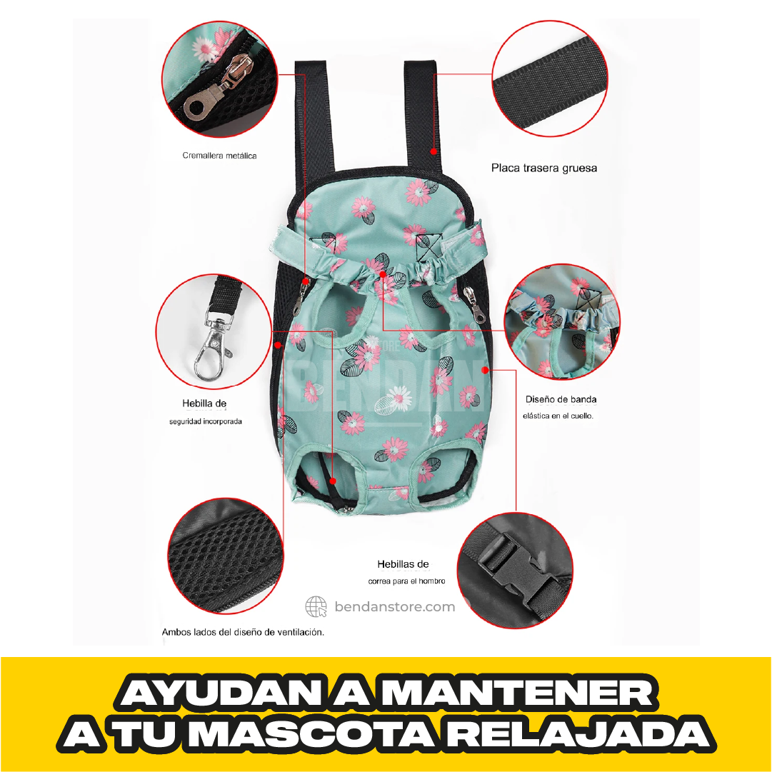 Mochila Canguro Premium Para Mascotas