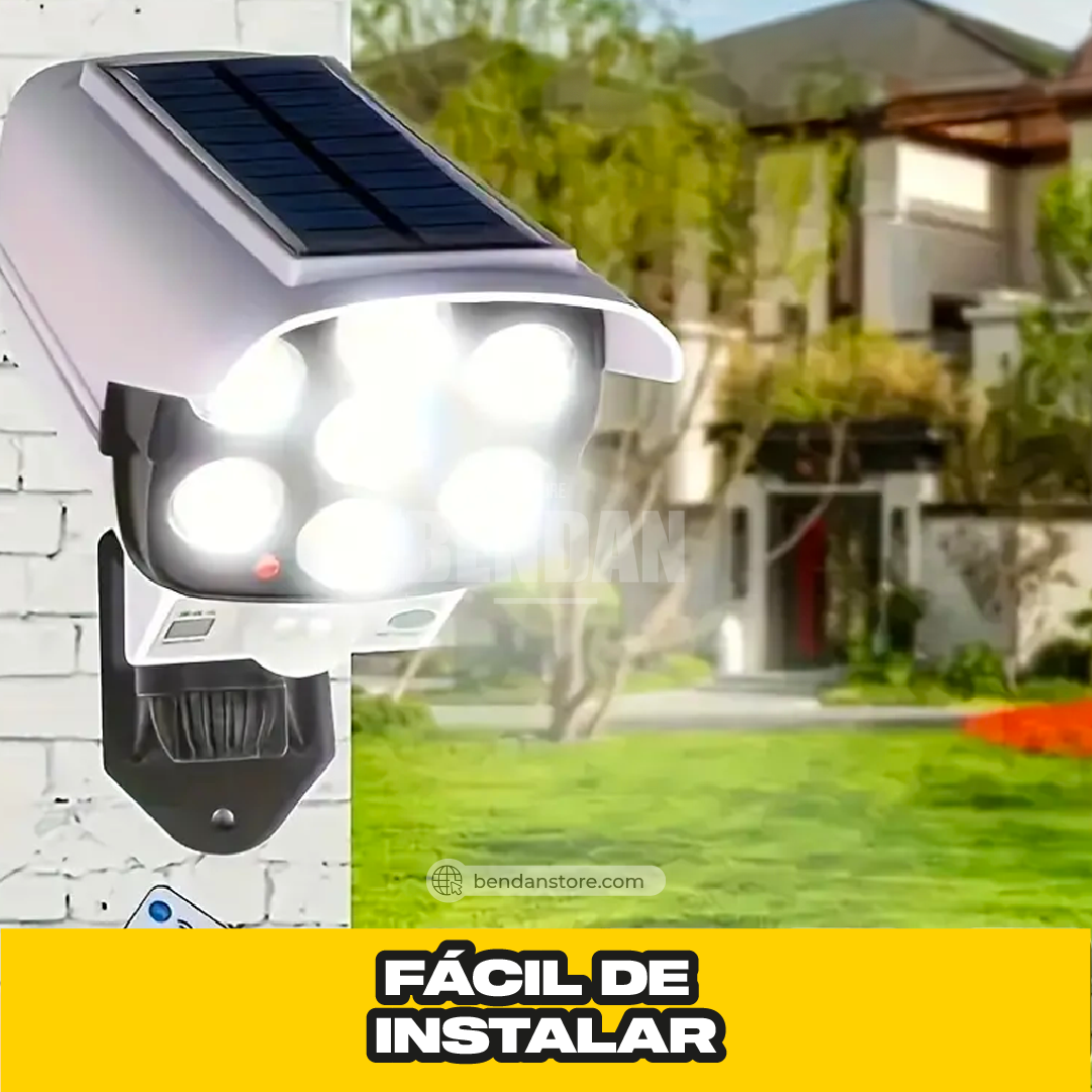 Foco Led con Panel Solar Tipo Cámara