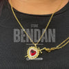 Pack Rosa Eterna + Collar Corazón y Cadena Espada ®