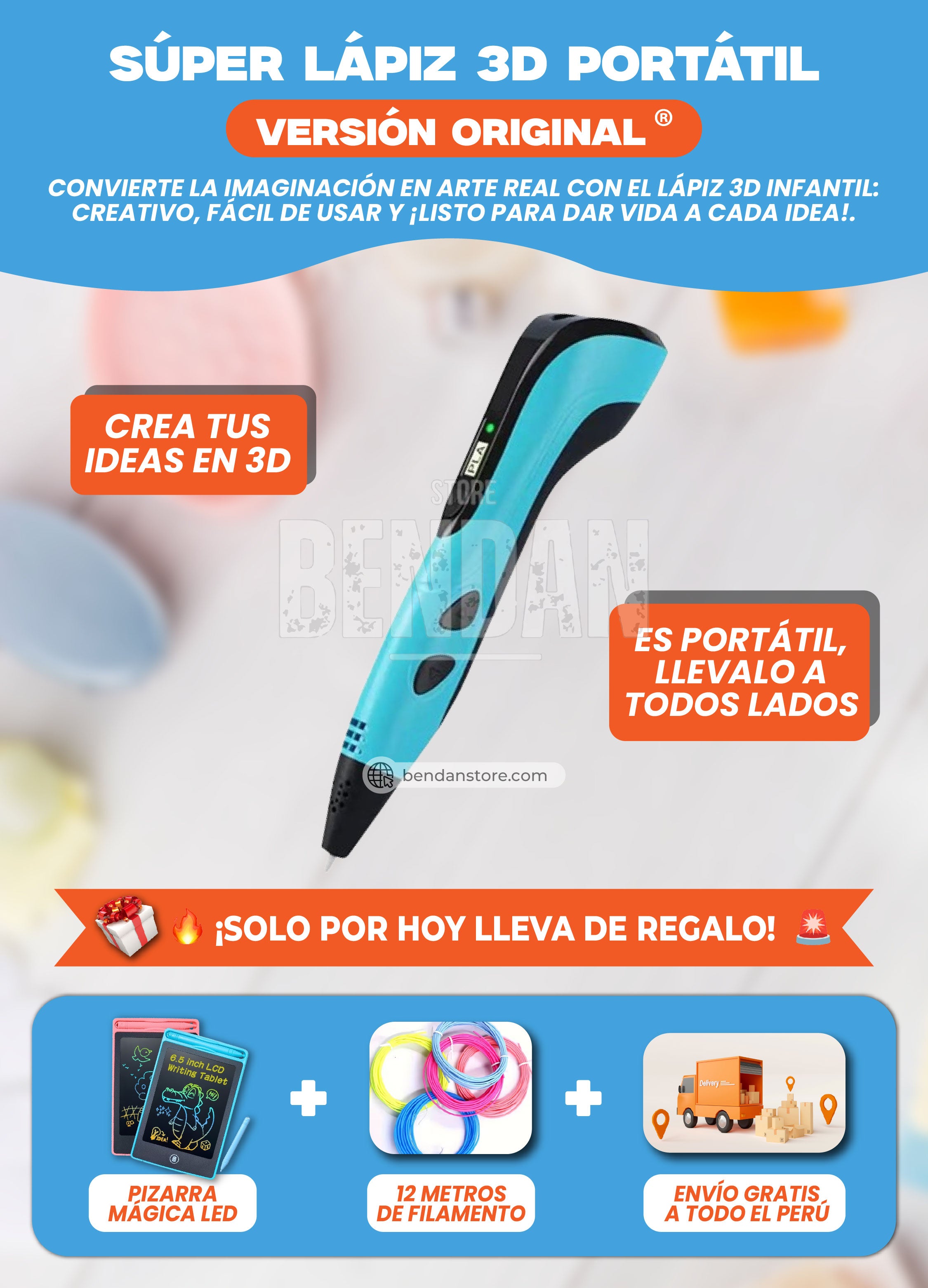 Super Lápiz 3D Portátil