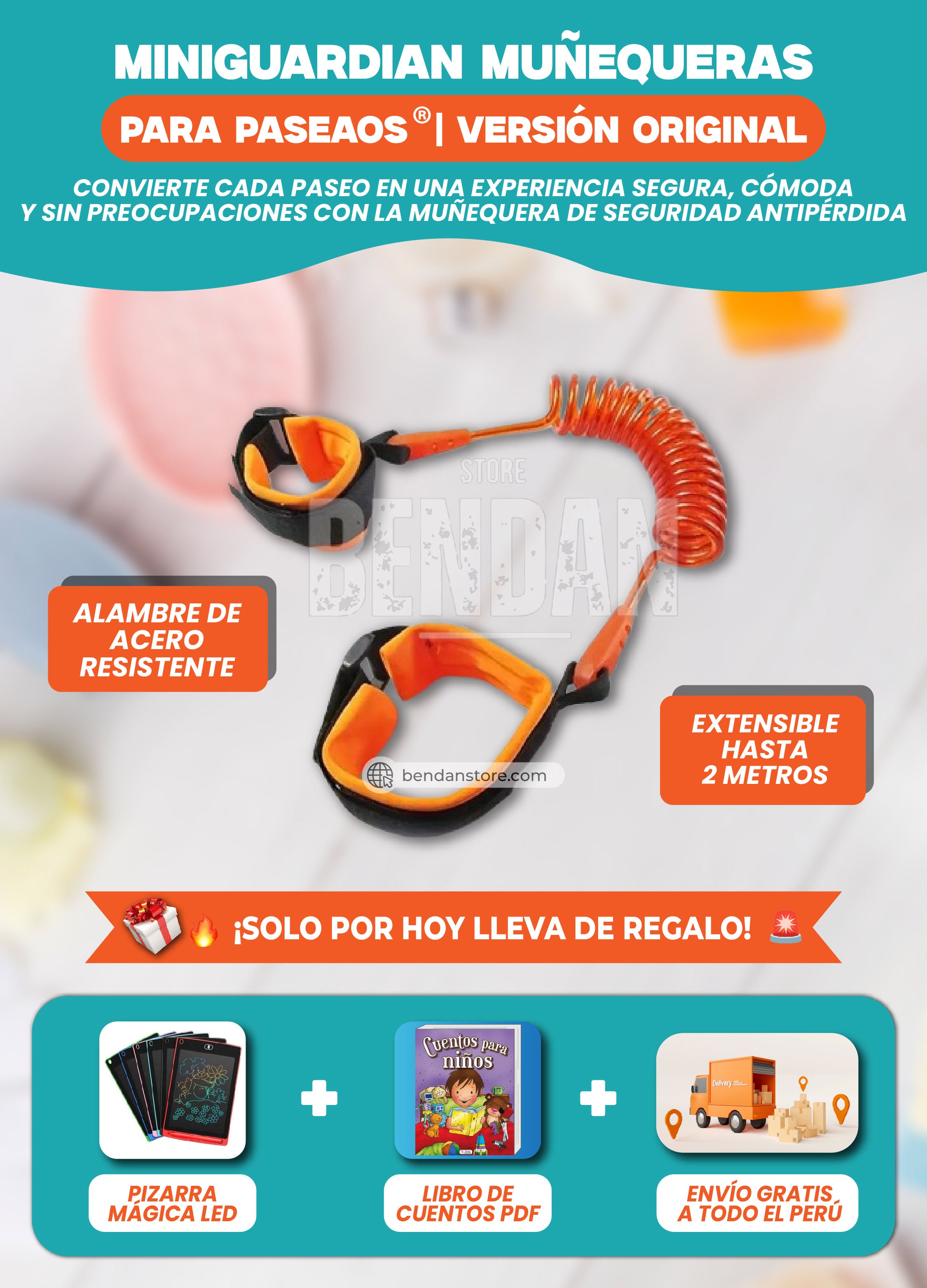 MiniGuardian ® – Muñequera para Paseos Tranquilos | Versión Original