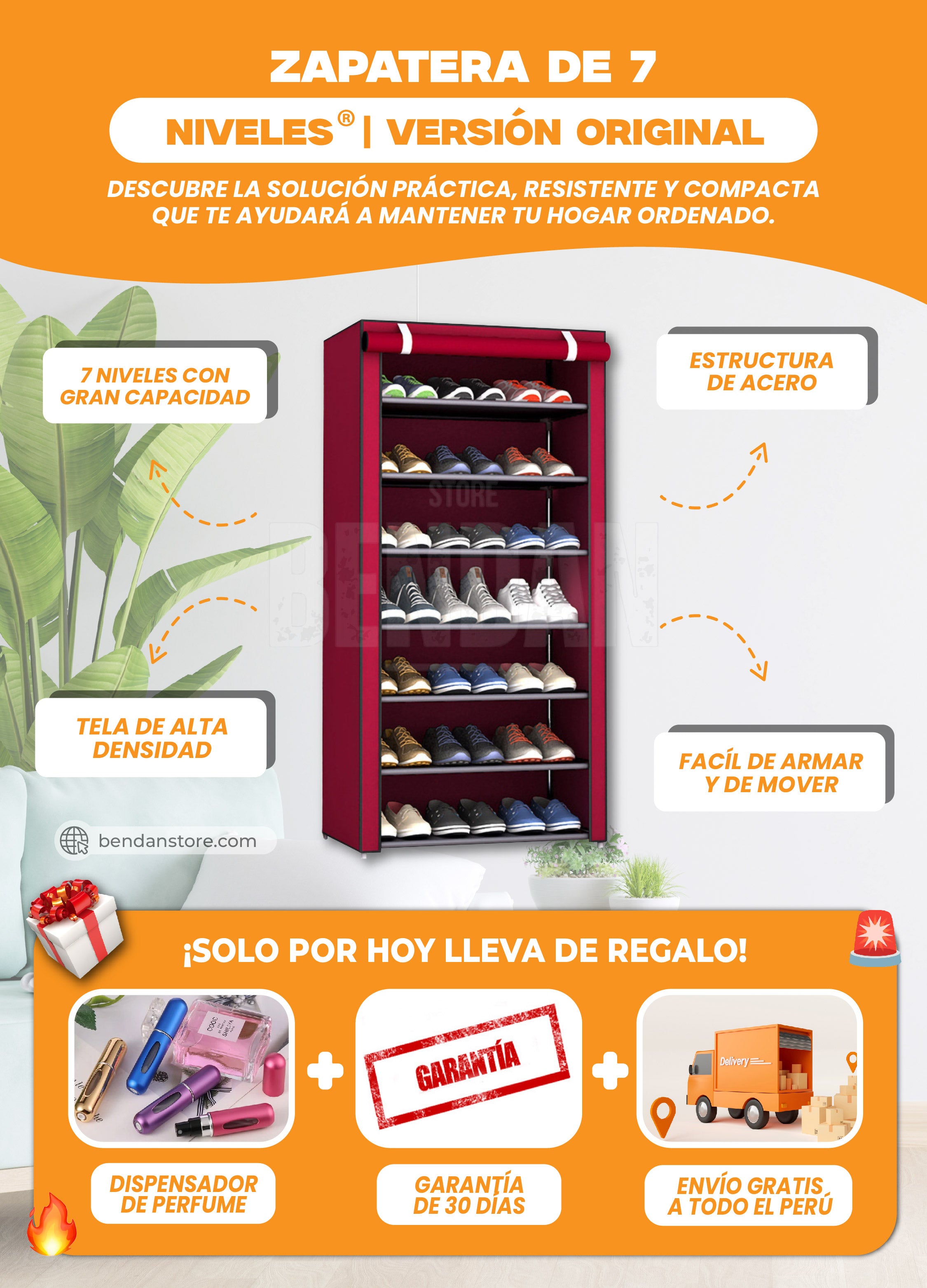 Zapatera de 7 Niveles ® | Versión Original