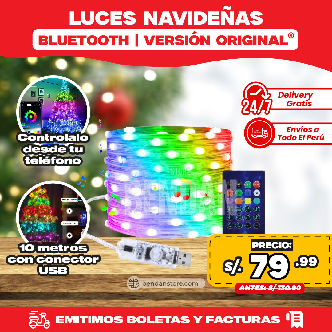 Luces Navideñas Smart Bluetooth | Versión Original ®