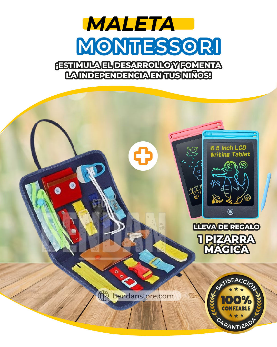 Maleta Sensorial Montessori + Pizarra Mágica de Regalo | Versión Original ®