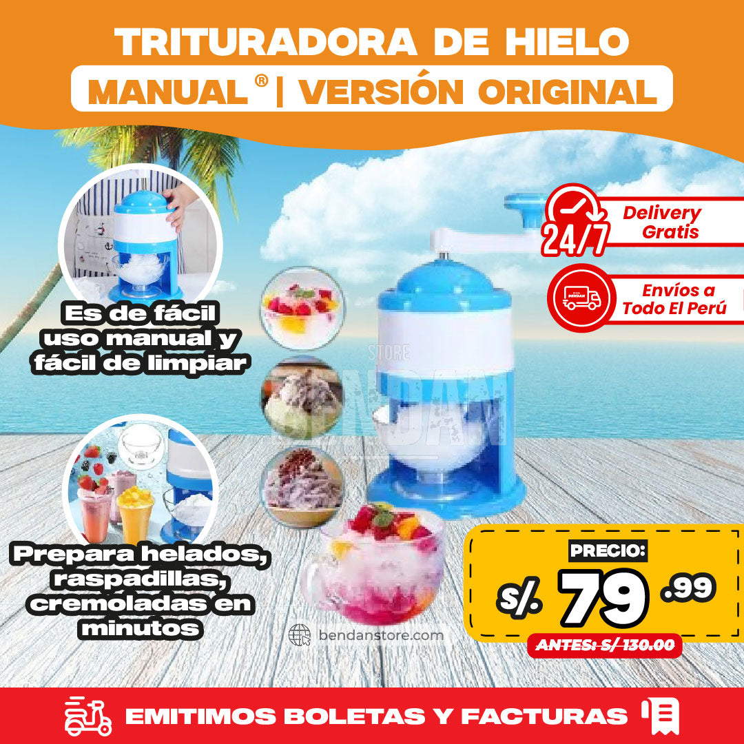Trituradora de Hielo Manual ® | Versión Original