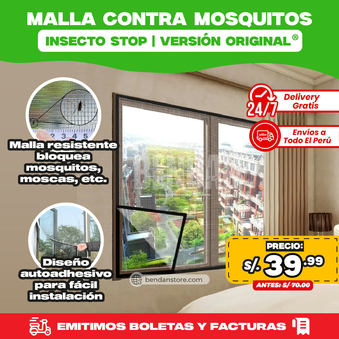 Malla Contra Mosquitos Insecto Stop | Versión Original ®