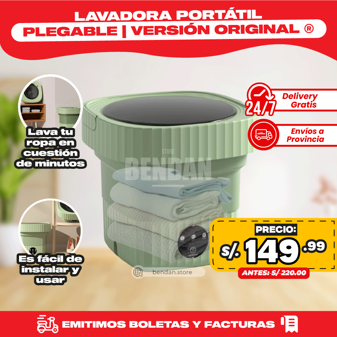 Lavadora Portátil Plegable Versión Original ®