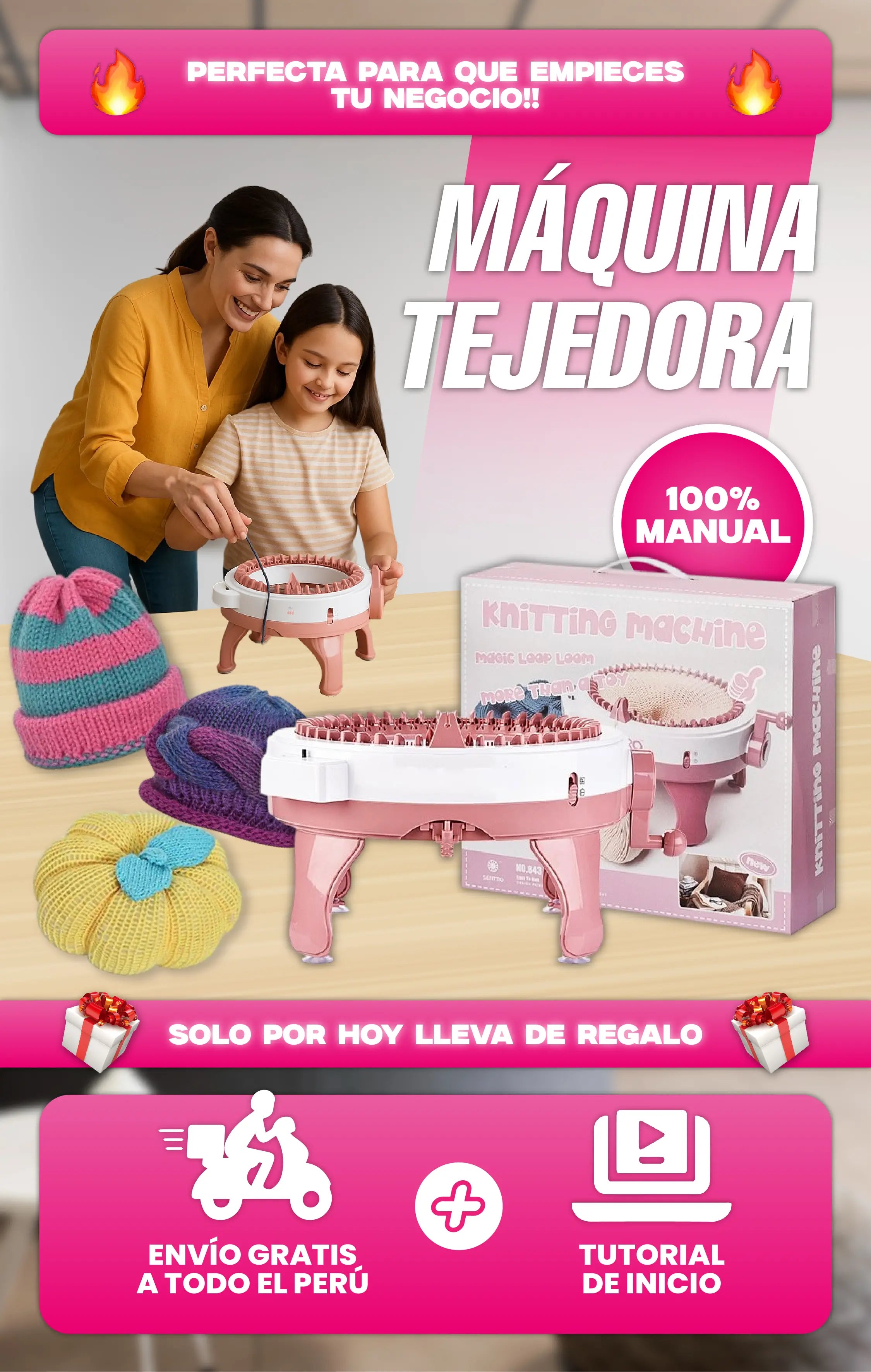 Máquina de Tejer ® | Versión Original + Tutorial de Uso