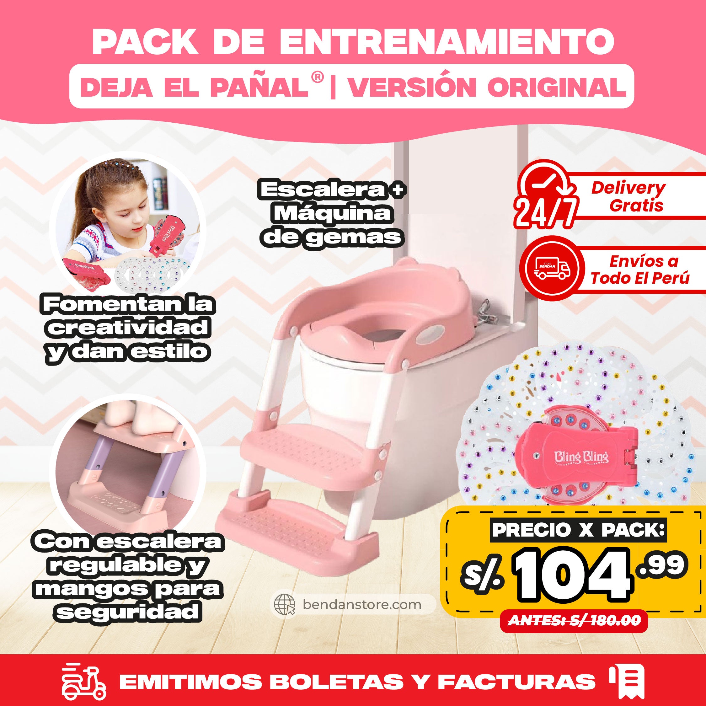 Pack de Entrenamiento "Deja Pañal" ® | Versión Niña