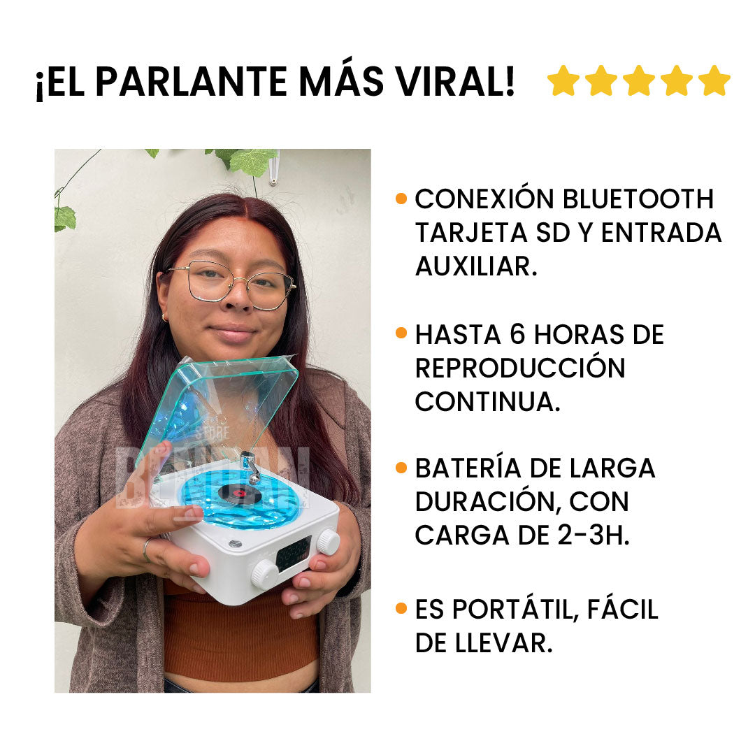 Parlante Vinilo Bluetooth ® | Versión Original