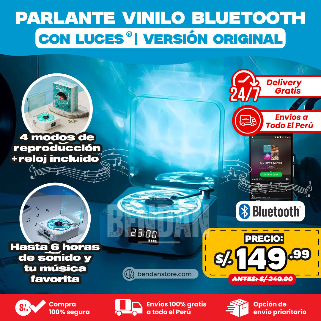 Parlante Vinilo Bluetooth ® | Versión Original