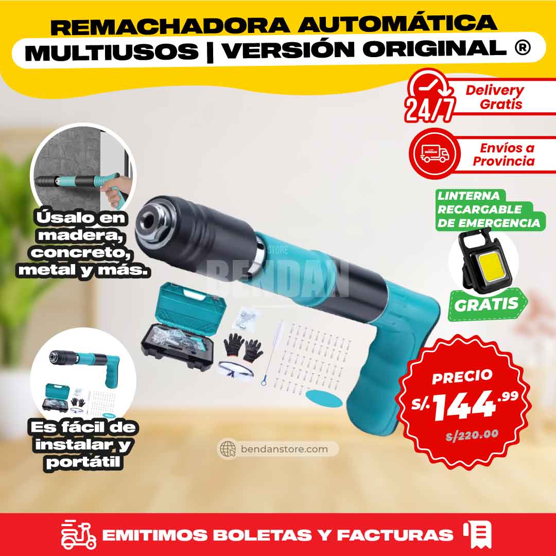 Remachadora Automática Multiusos | Versión Original ®