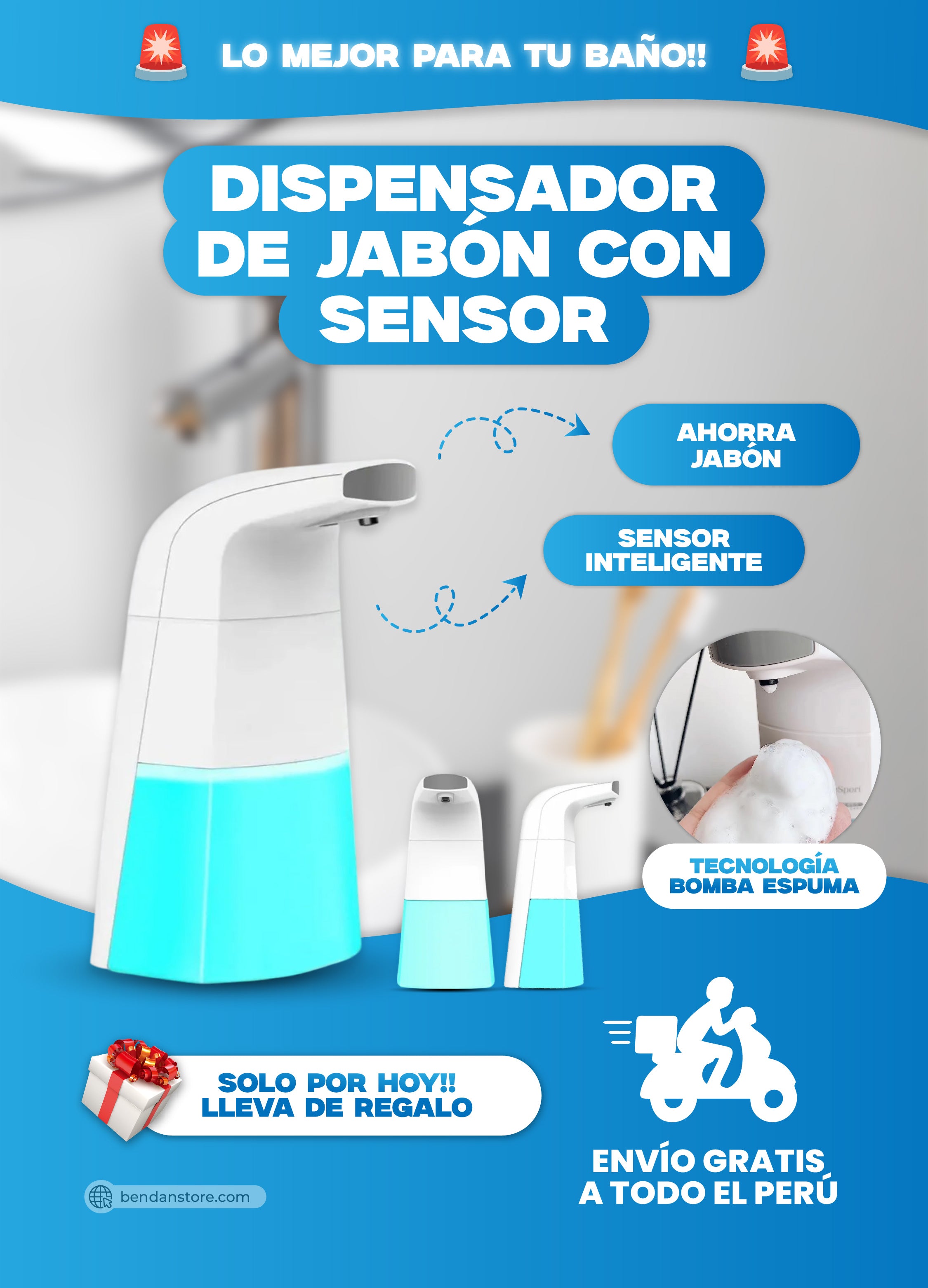 Dispensador de Jabón con Sensor ® | Versión Original