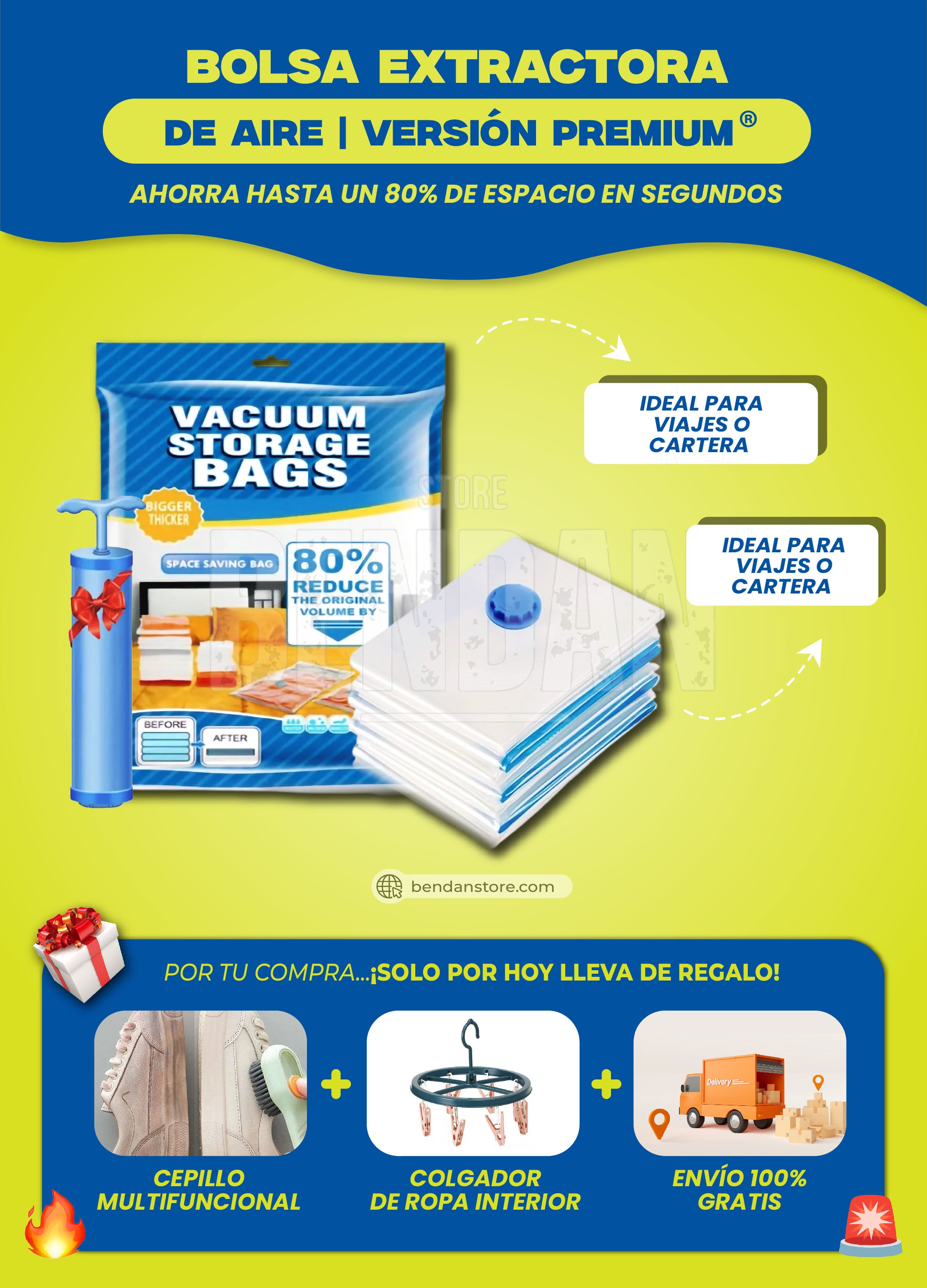 Bolsa Extractora de Aire ® | Versión Premium