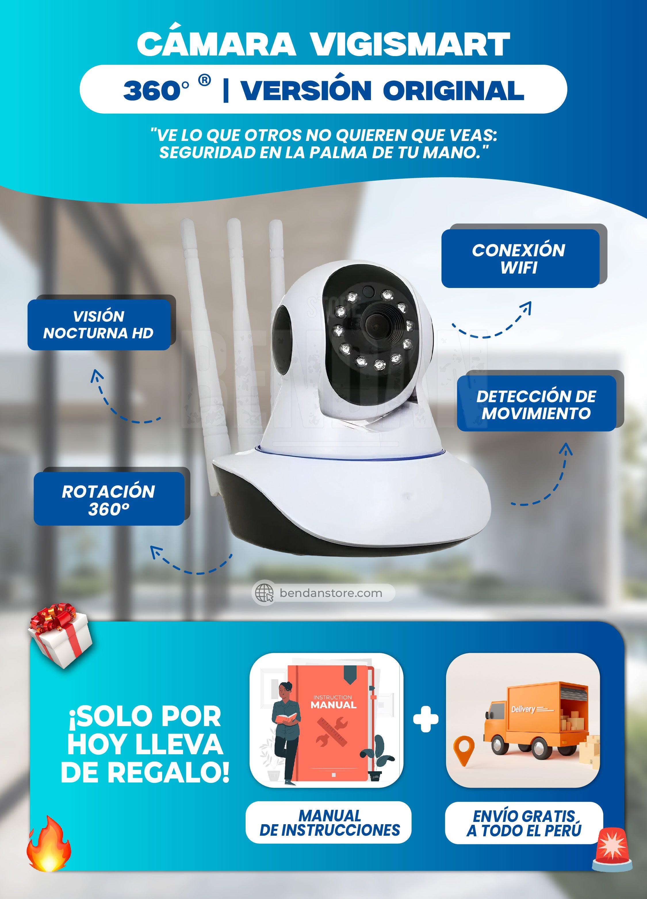Cámara VigiSmart 360° ® | Versión Original