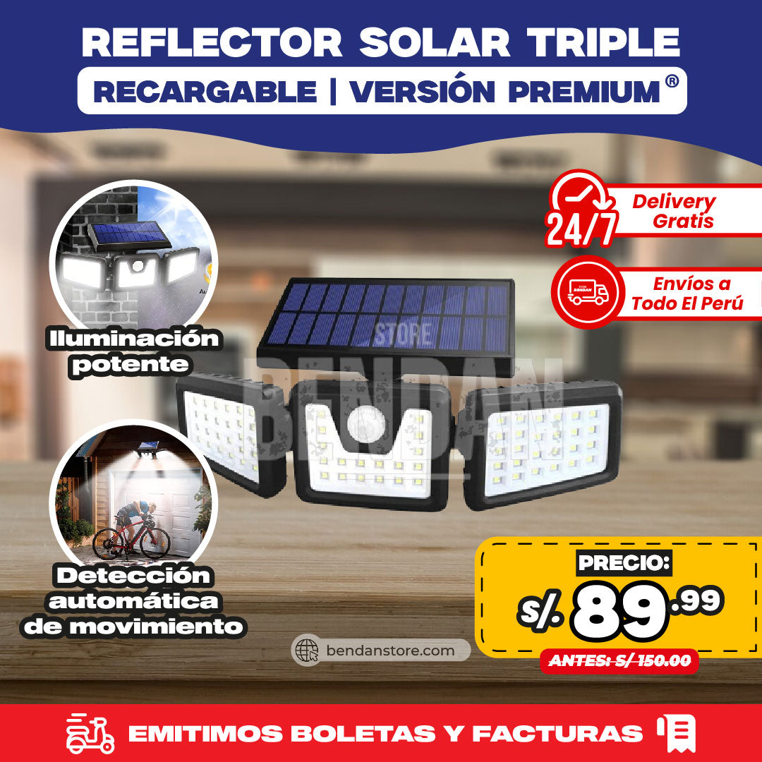 Reflector Solar Triple | Versión Premium ®