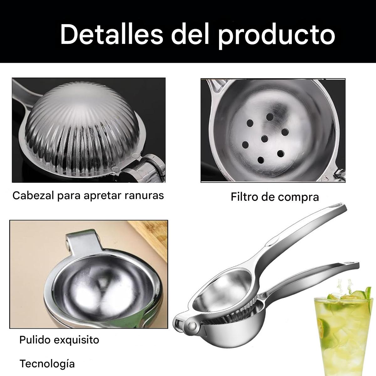 Pack Cocina Práctica ® Set de 6 Cuchillos + Exprimidor de Acero Inox | Versión Original