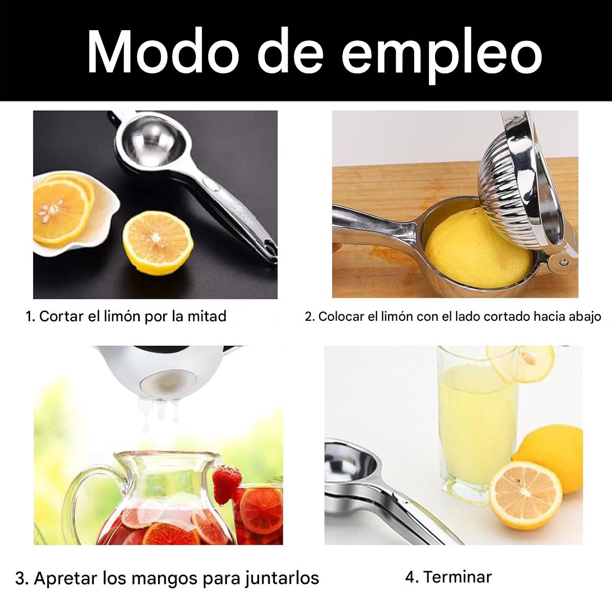 Pack Cocina Práctica ® Set de 6 Cuchillos + Exprimidor de Acero Inox | Versión Original