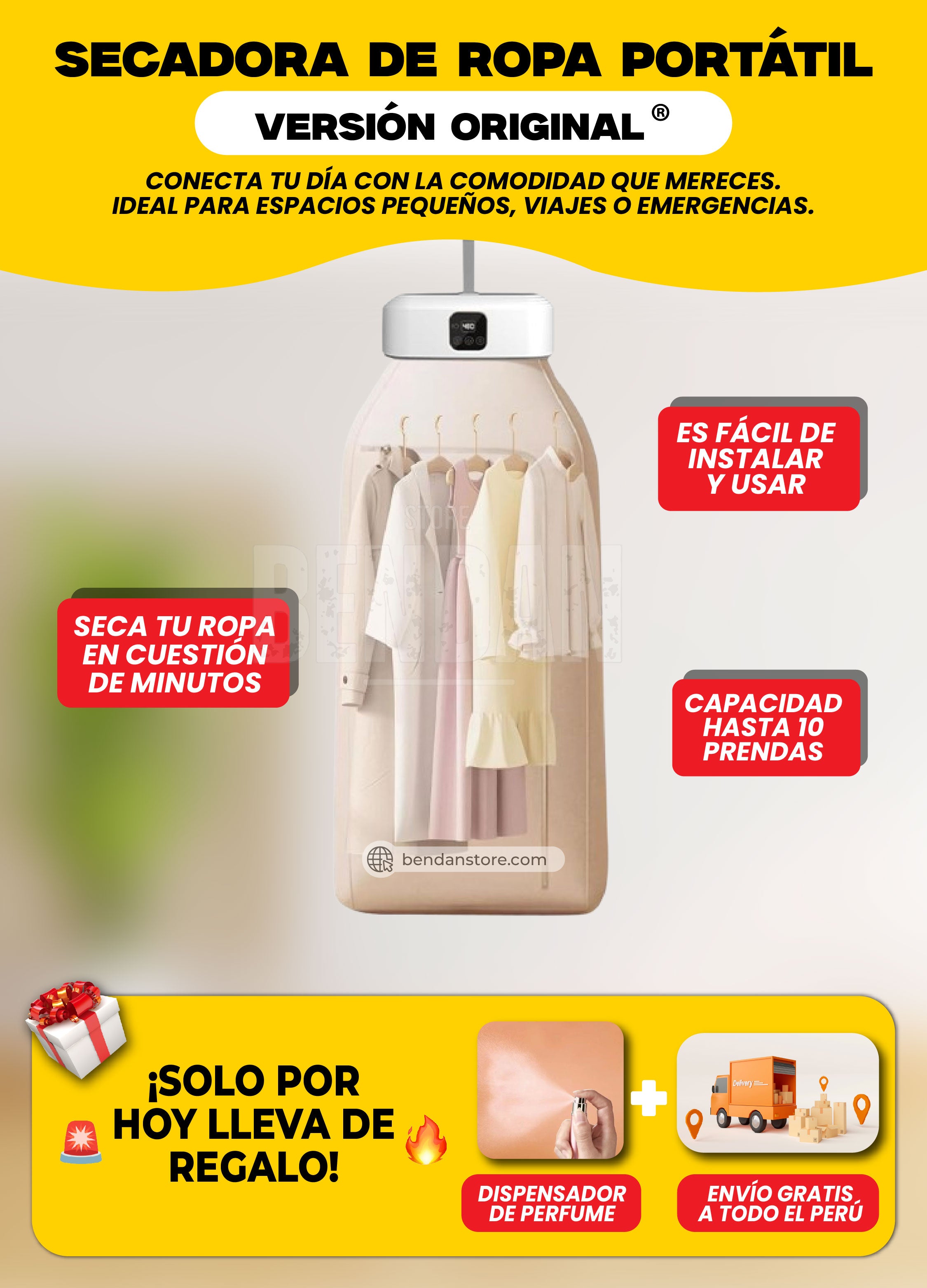Secadora De Ropa Portátil Versión Original ®