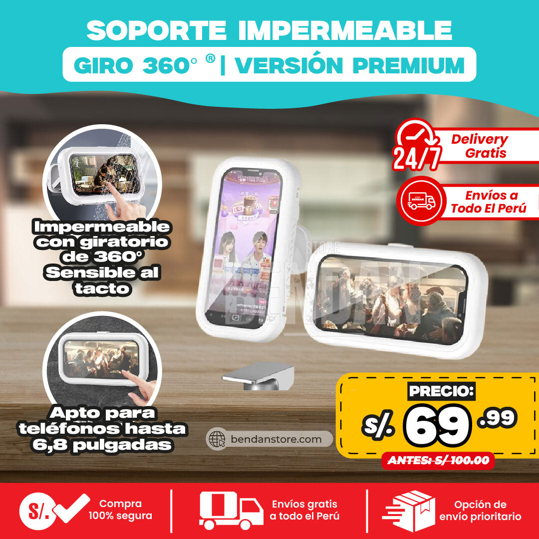 Soporte Impermeable 360° ® | Versión Premium
