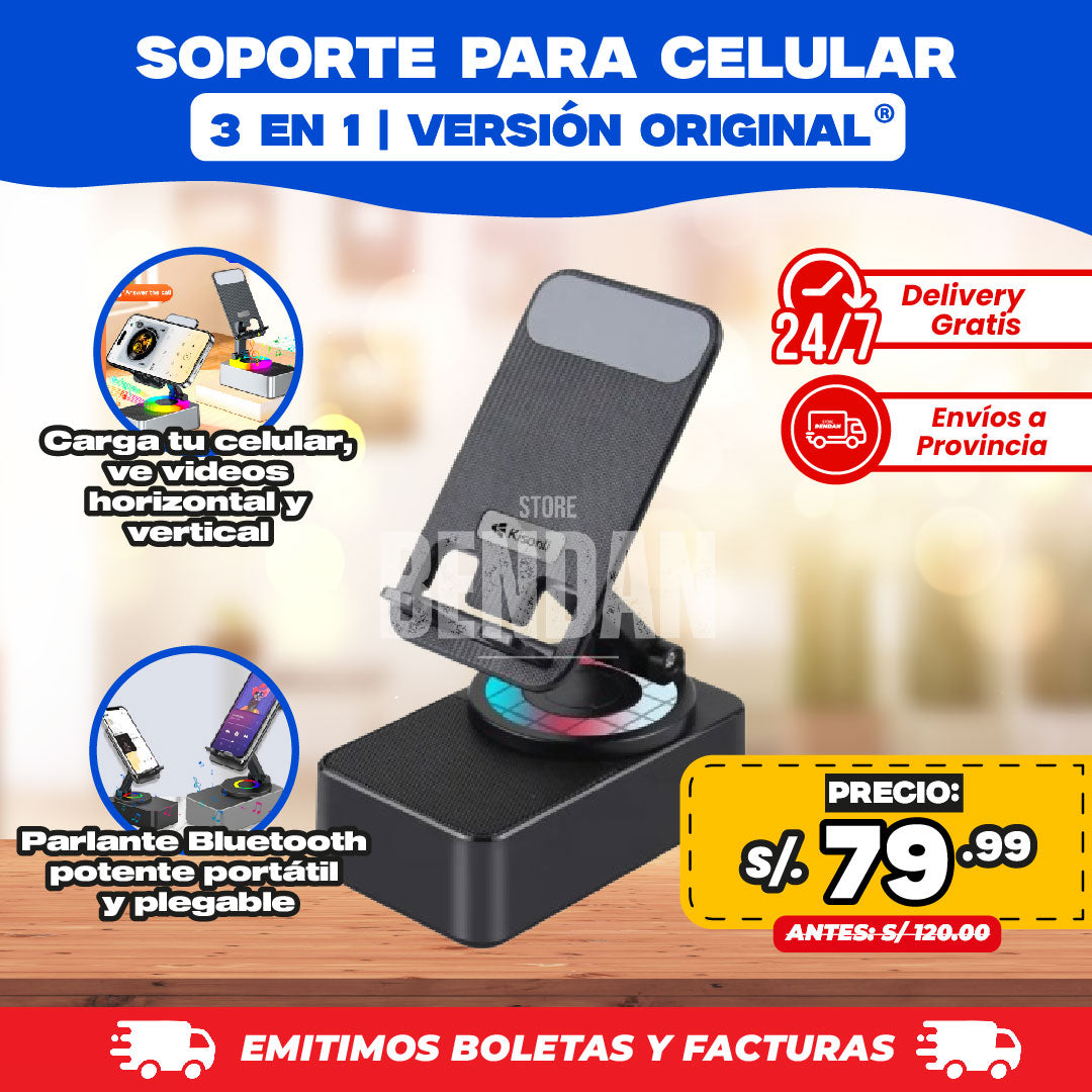 Soporte Para Celular 3 En 1 | Versión Original ®