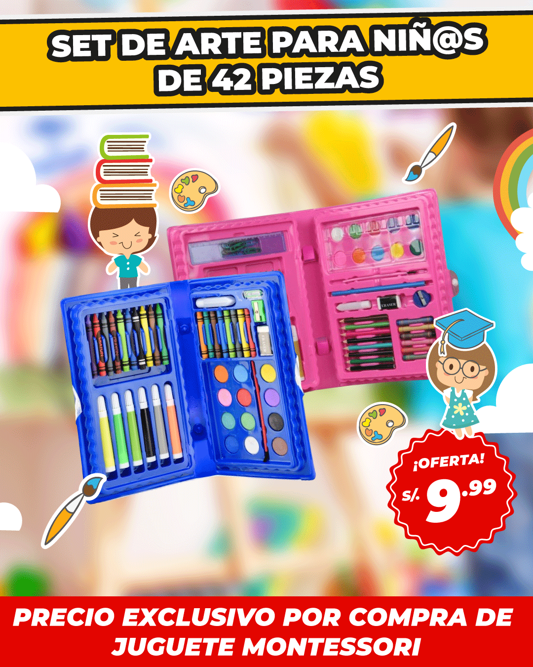 Set de Arte de 42 piezas