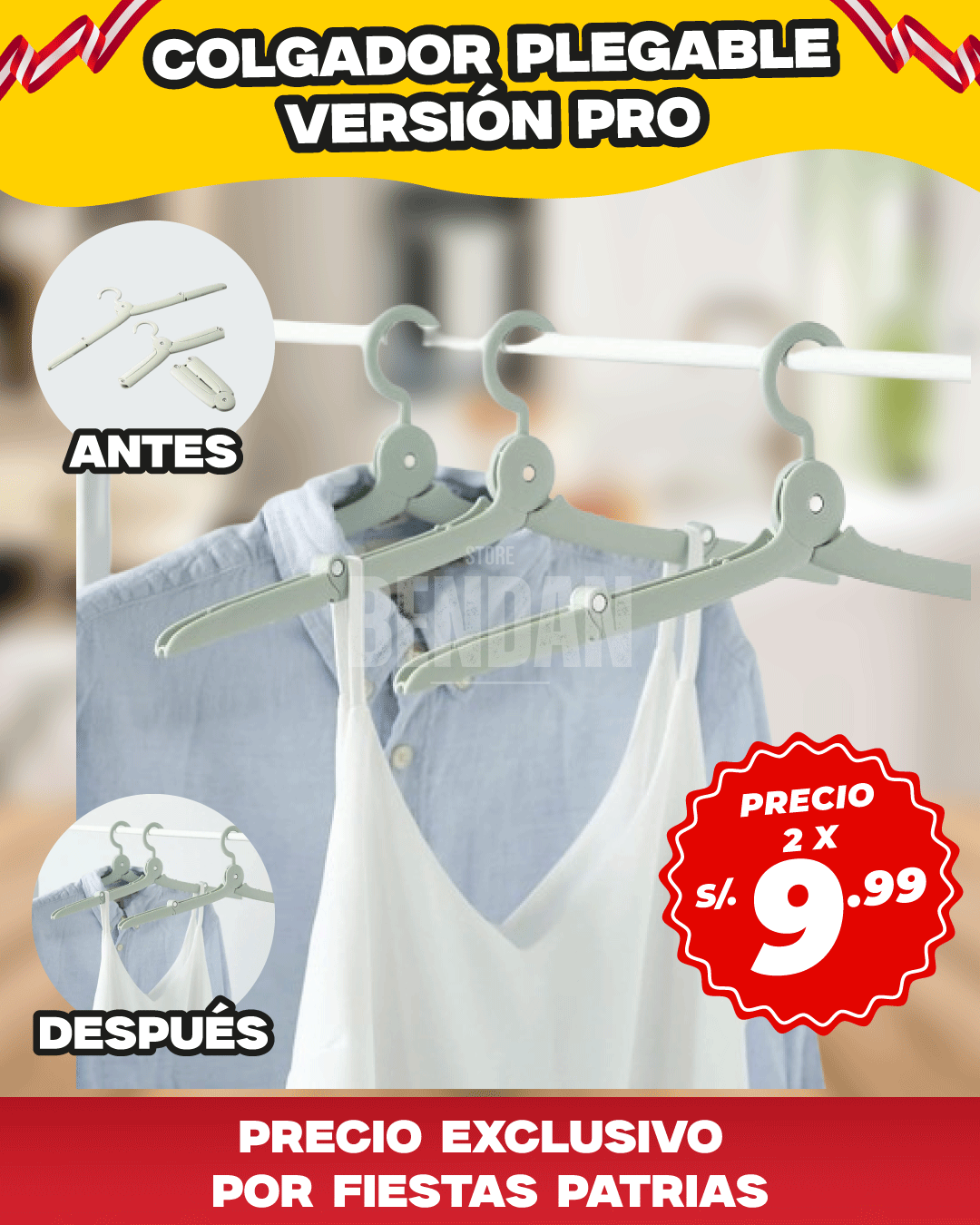 Colgador Plegable Versión Pro