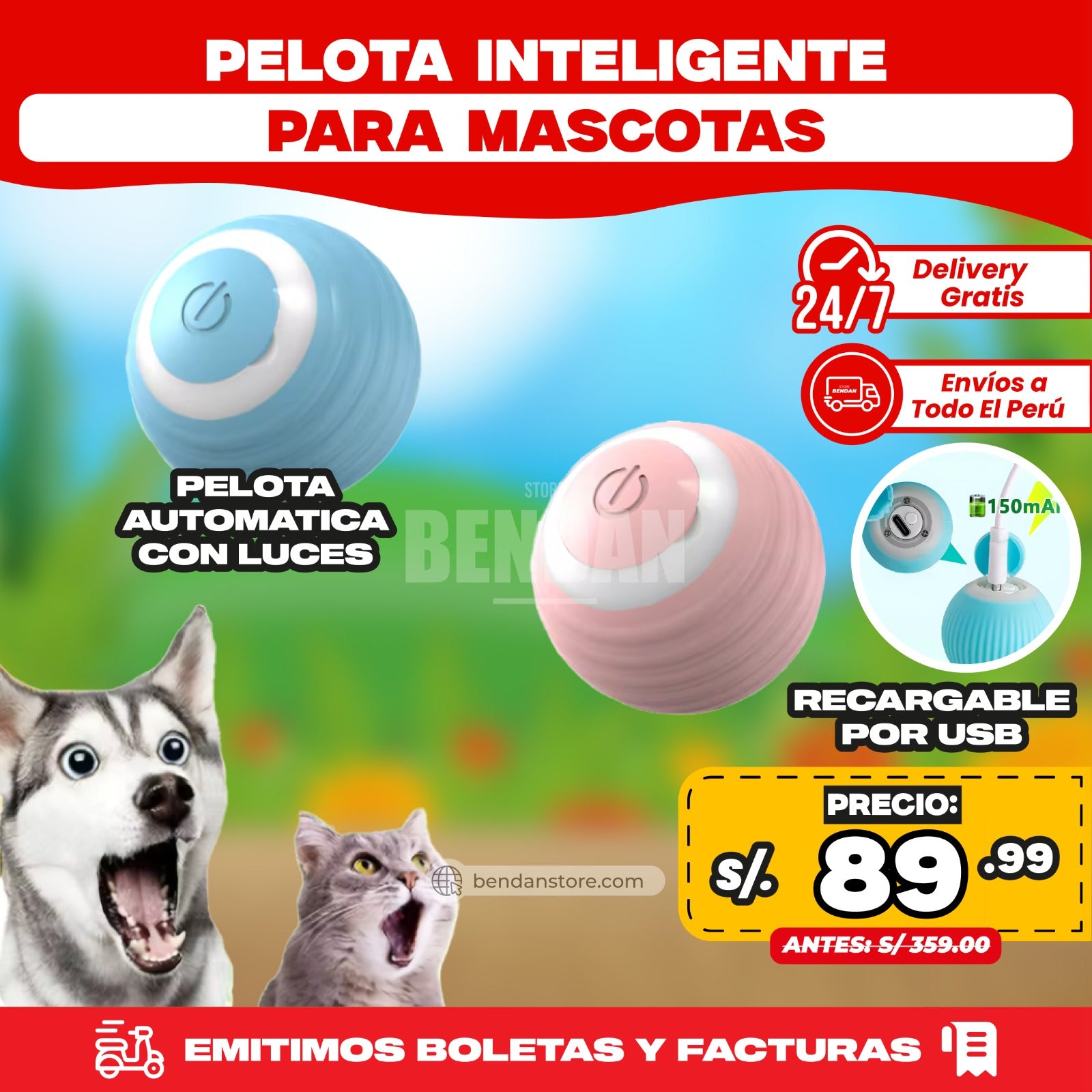 Pelota Smart para Gatos | Versión Original Ⓡ