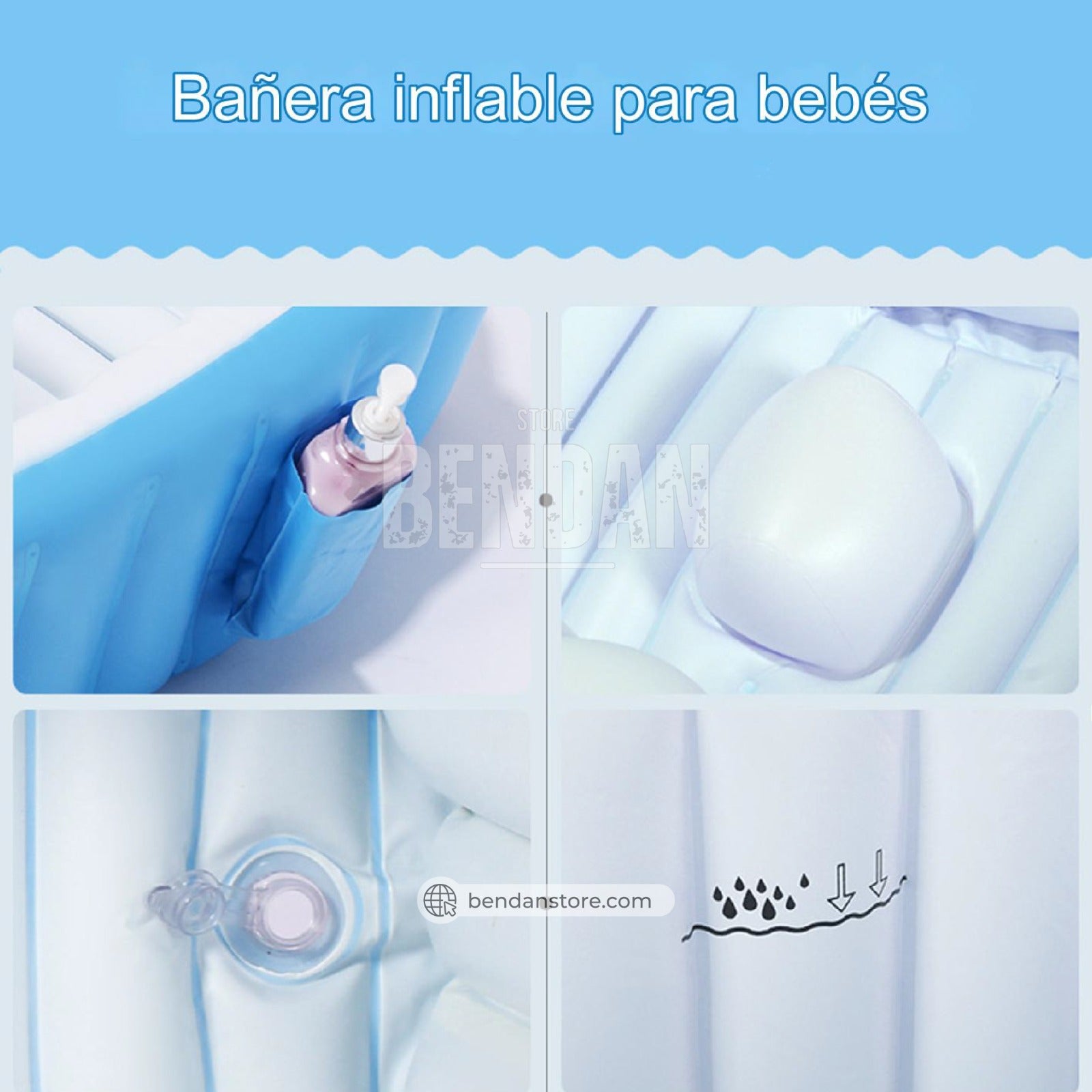 Bañera Inflable para Niños | Versión Premium