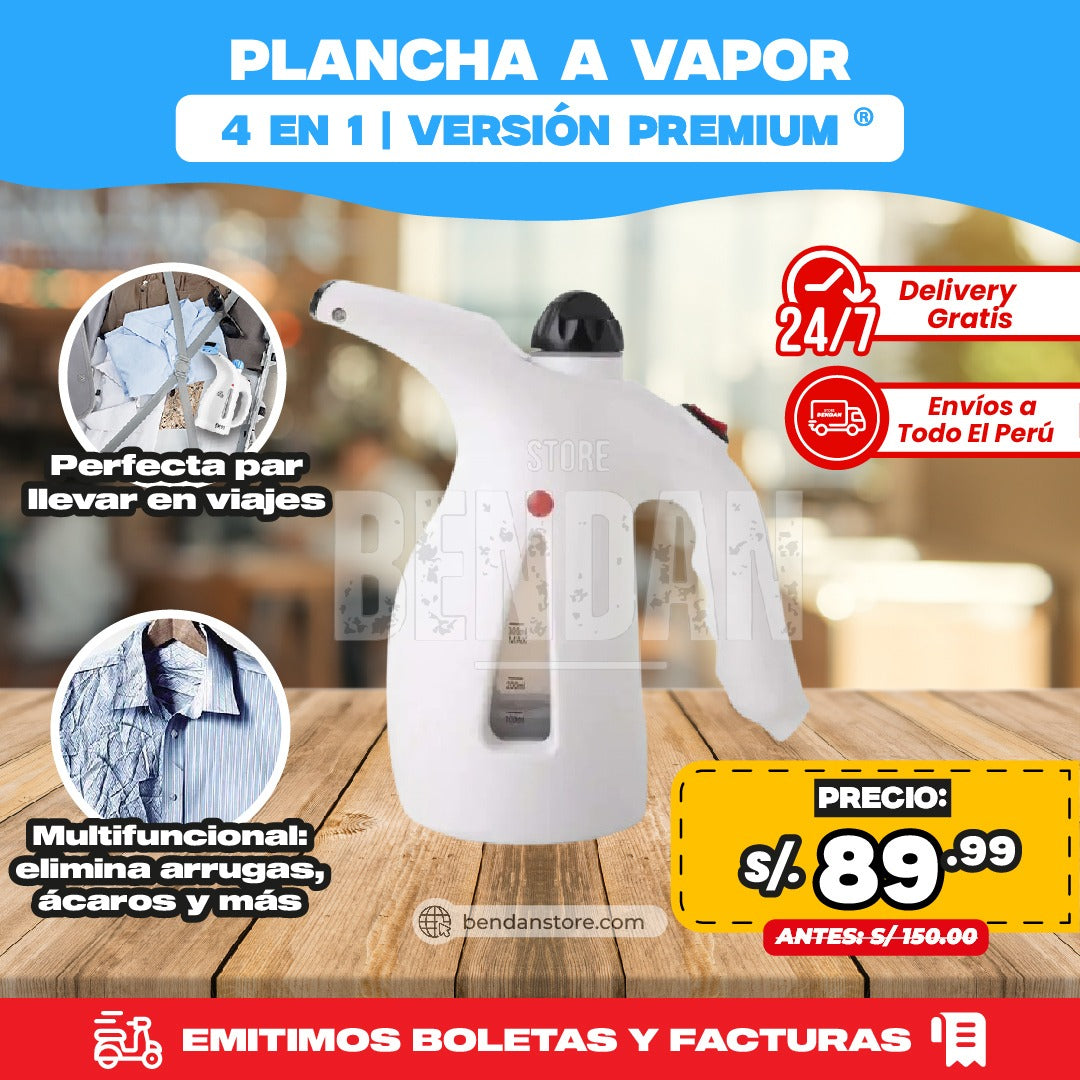 Plancha a Vapor 4 en 1 | Versión Premium