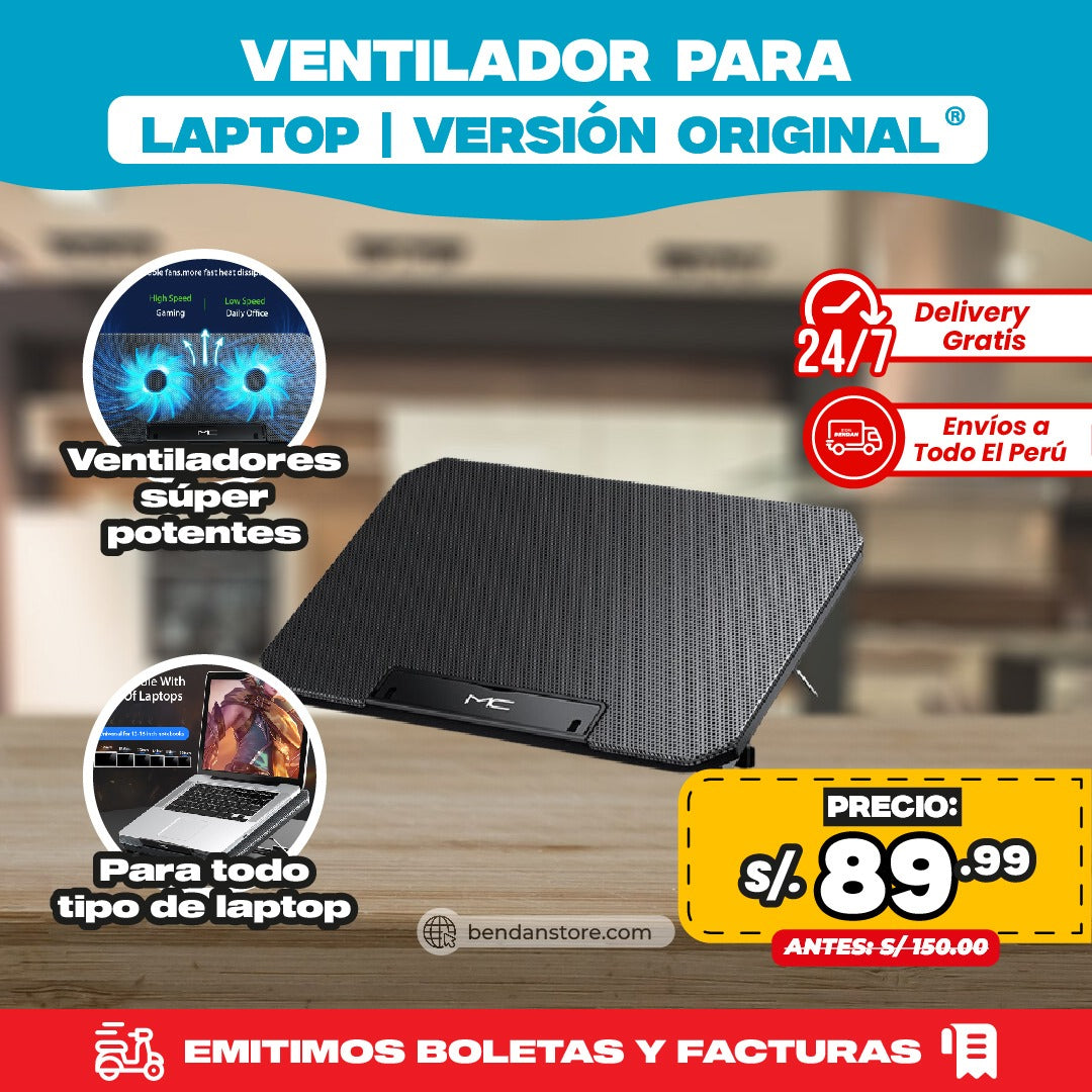 Ventilador Doble para Laptop | Versión Original ®