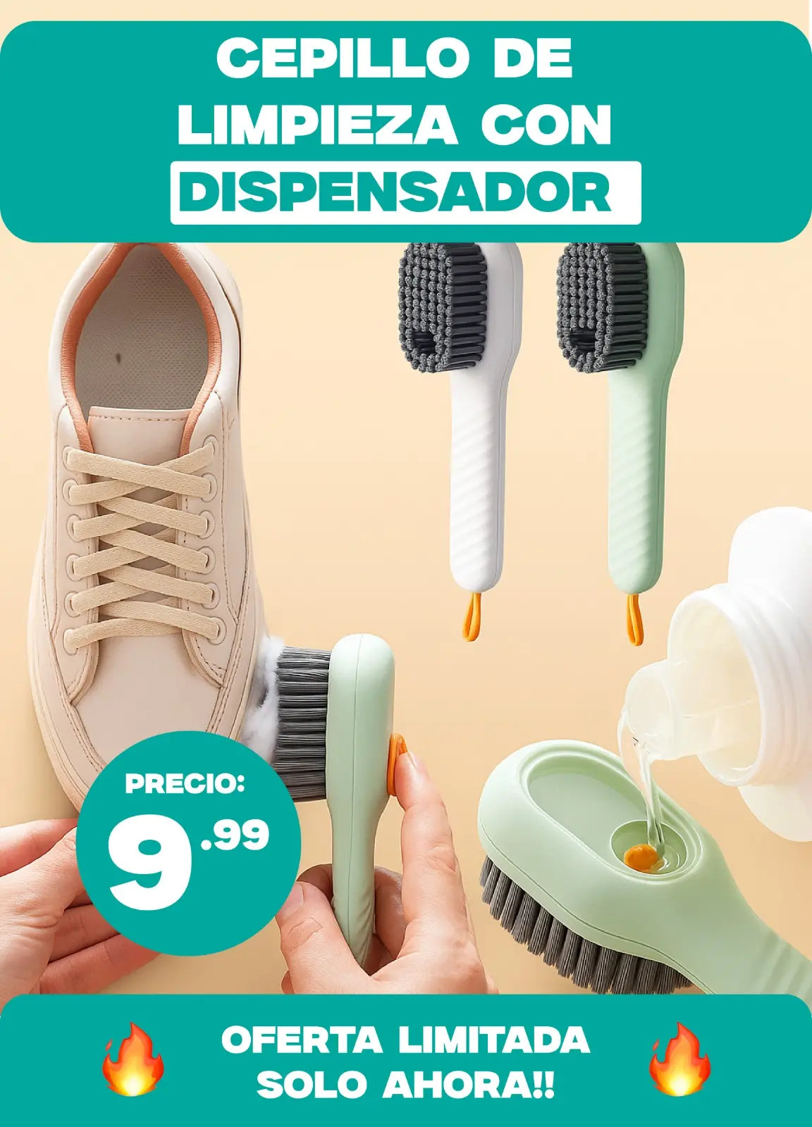 Cepillo Multiusos con Dispensador