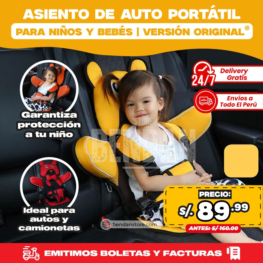 Asiento de Autos para Niños Portátil | Versión Original ®