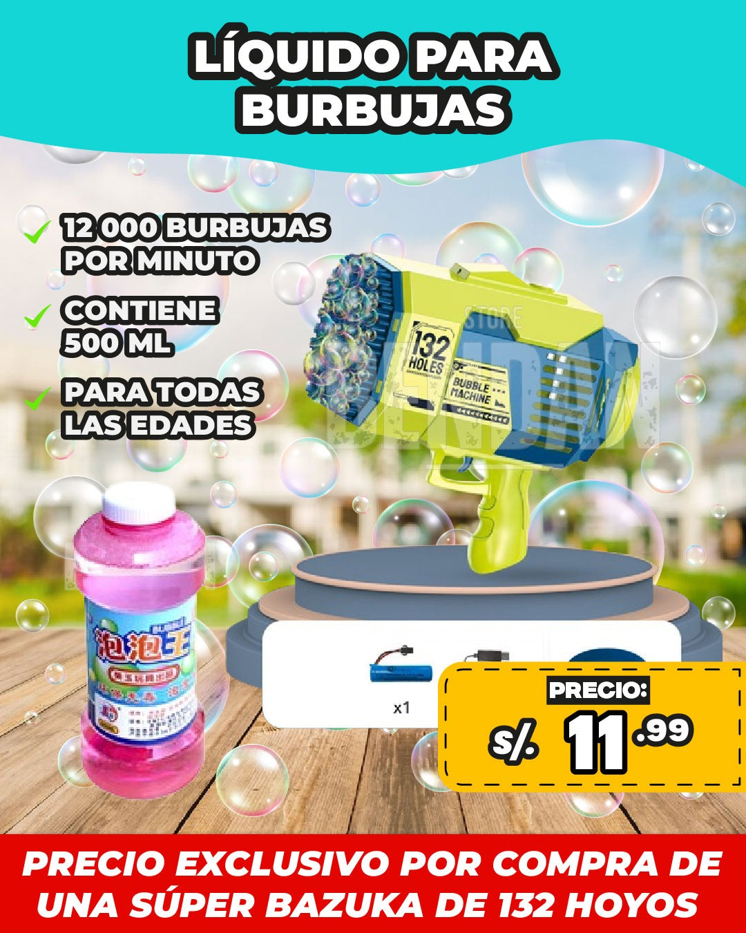 Líquido para Burbujas